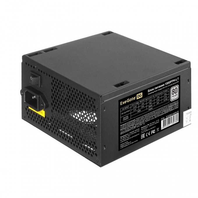 Блок питания 1000W EXEGATE 80 PLUS® 1000PPH-LT EX292146RUS-S Блок питания 1000W EXEGATE 80 PLUS® 1000PPH-LT EX292146RUS-S