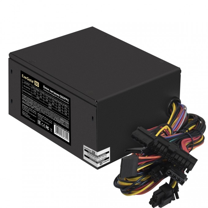 Блок питания 500W EXEGATE 500PPX EX221641RUS-S Блок питания 500W EXEGATE 500PPX EX221641RUS-S