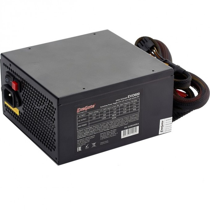 Блок питания 800W EXEGATE EVO800 EX280441RUS-S Блок питания 800W EXEGATE EVO800 EX280441RUS-S