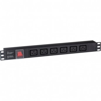 Блок розеток EXEGATE SERVERPRO PDU-19H012 AL-6С19-C20-SW Блок розеток EXEGATE SERVERPRO PDU-19H012 AL-6С19-C20-SW