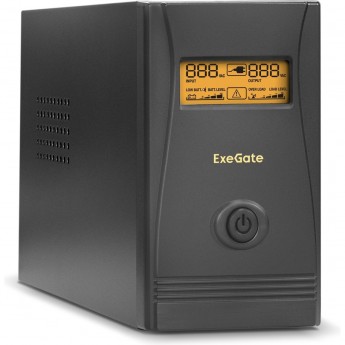 Источник бесперебойного питания EXEGATE POWER SMART ULB-400.LCD.AVR.2SH.RJ.USB