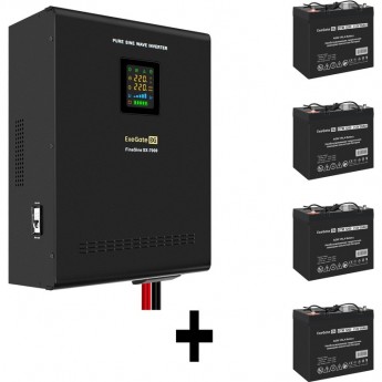 Комплект EXEGATE ИБП EX296005RUS + батарея 55Aч EX285667RUS 4шт Комплект EXEGATE ИБП EX296005RUS + батарея 55Aч EX285667RUS 4шт