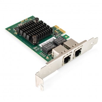 Сетевой адаптер EXEGATE EXE-I350-T2v1 (NHI350AM4) Сетевой адаптер EXEGATE EXE-I350-T2v1 (NHI350AM4)