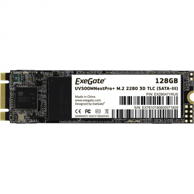 SSD накопитель EXEGATE NEXTPRO+ UV500TS128 EX280471RUS SSD накопитель EXEGATE NEXTPRO+ UV500TS128 EX280471RUS