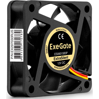 Вентилятор 12В DC EXEGATE EXTRASILENT ES06015B3P Вентилятор 12В DC EXEGATE EXTRASILENT ES06015B3P