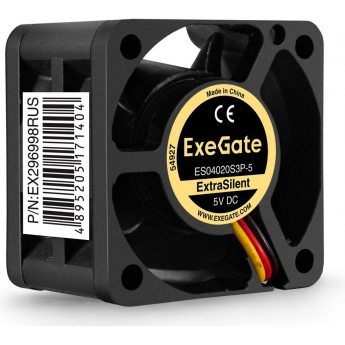 Вентилятор 5В DC EXEGATE EXTRASILENT ES04020S3P-5 Вентилятор 5В DC EXEGATE EXTRASILENT ES04020S3P-5